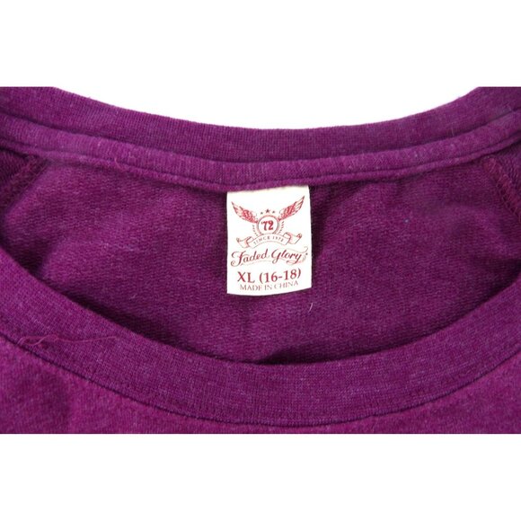 Women's long sleeve Top Faded Glory Burgundy XL 16-18 preowned - Picture 3 of 7